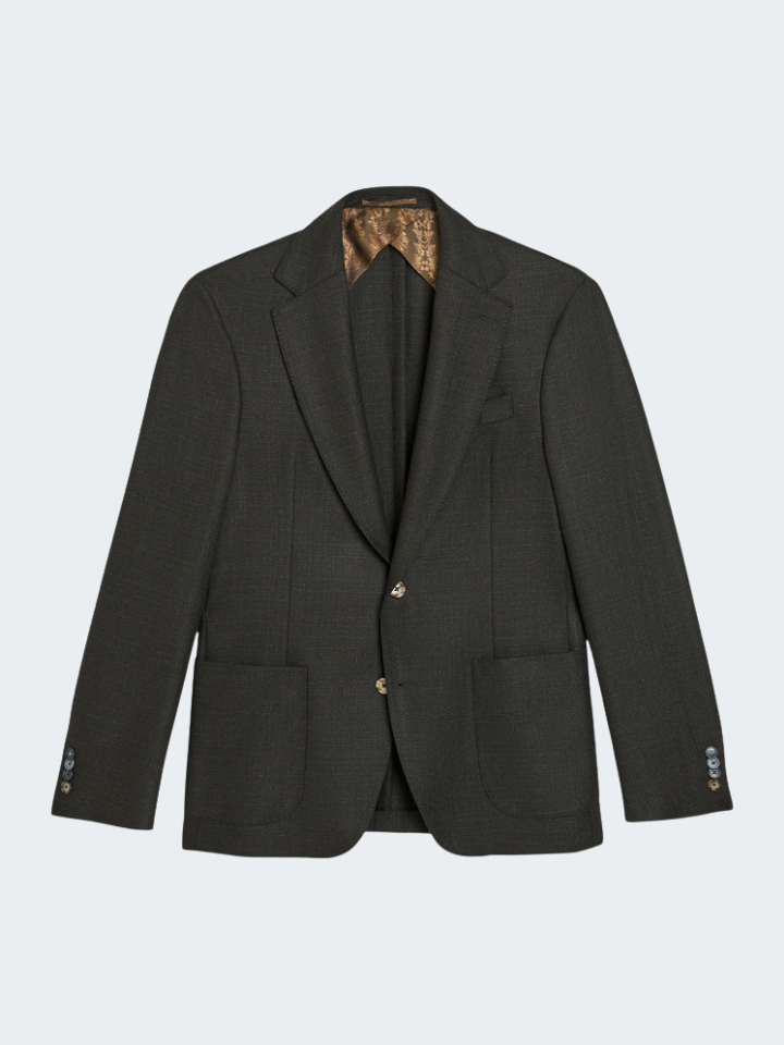 Hopsack Wool With Stretch Blazer