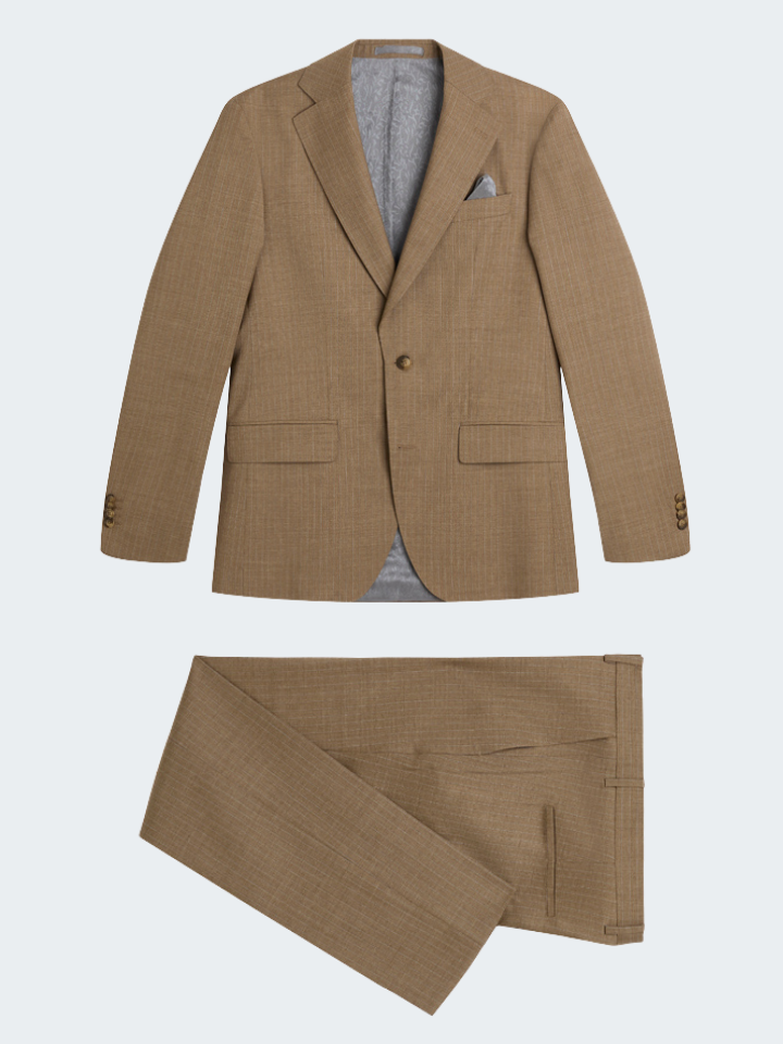 Weave Pinstripe Suit