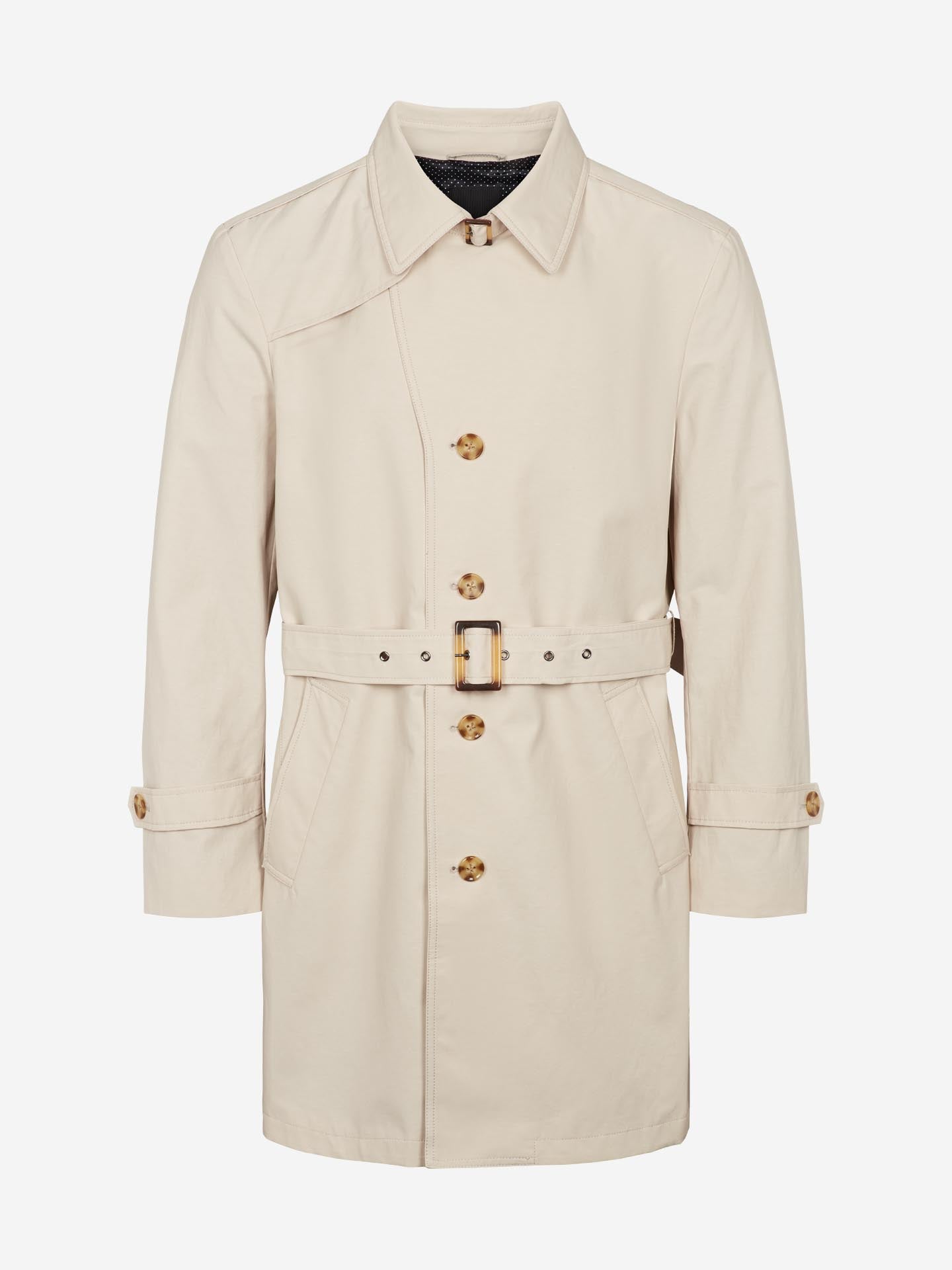 Techno Cotton Single Trench - Champagne Beige