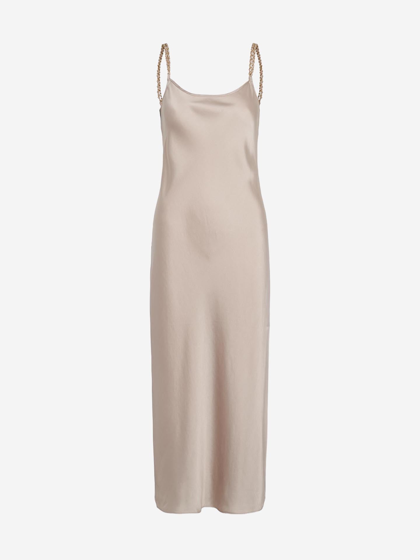 Slip Slip Dress Long - Champagne Beige