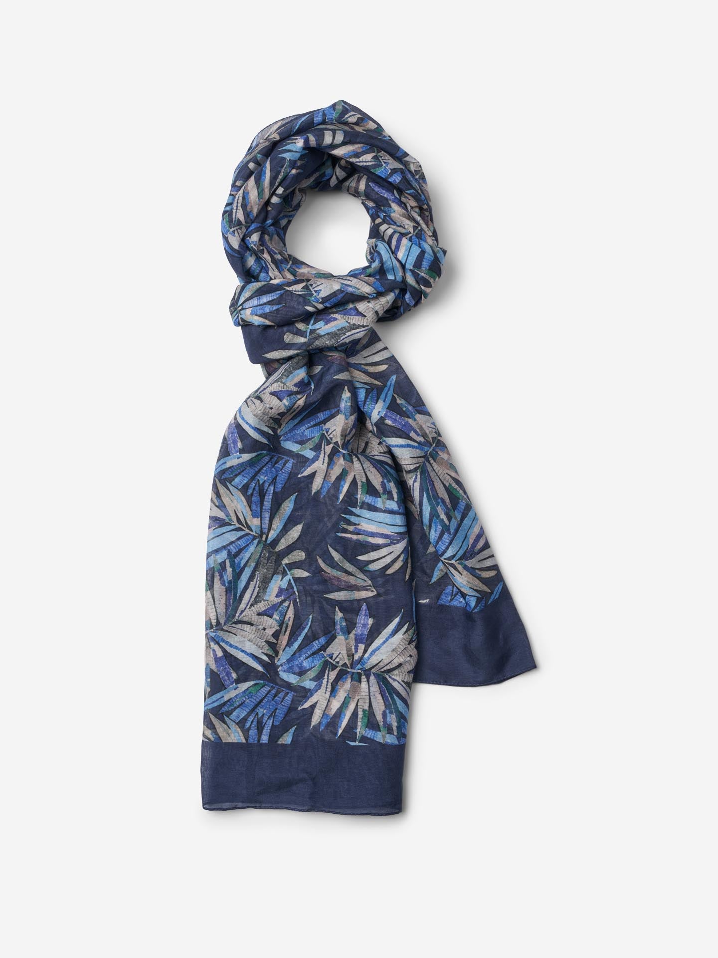 Scarves MW S335 70 cm x 180 cm - Medium Blue