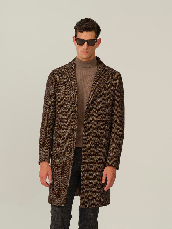 7474 Retro Coat Dandy - Dark Brown