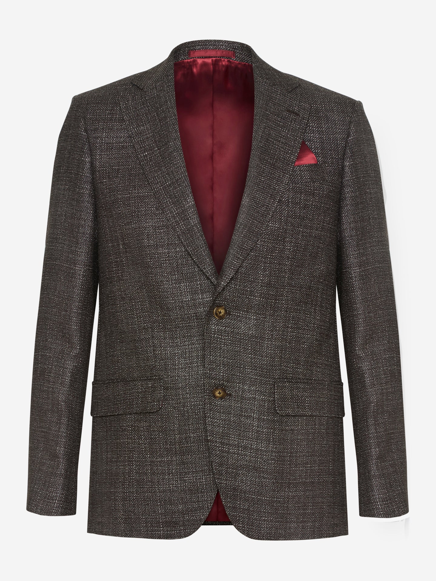 Silk Shantung  Star Napoli - Brown | Modern fit