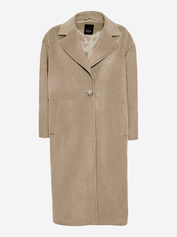 Cashmere Coat W Fiden - Champagne Beige