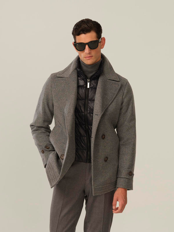 Cashmere Coat Landon - Smoky Grey