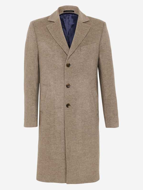 Cashmere Coat Sultan Long. - Mink Beige