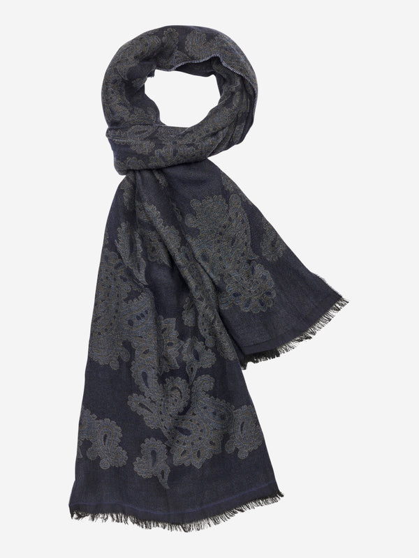 Scarves MW S339 50 cm x 180 cm - Dark Navy Blue