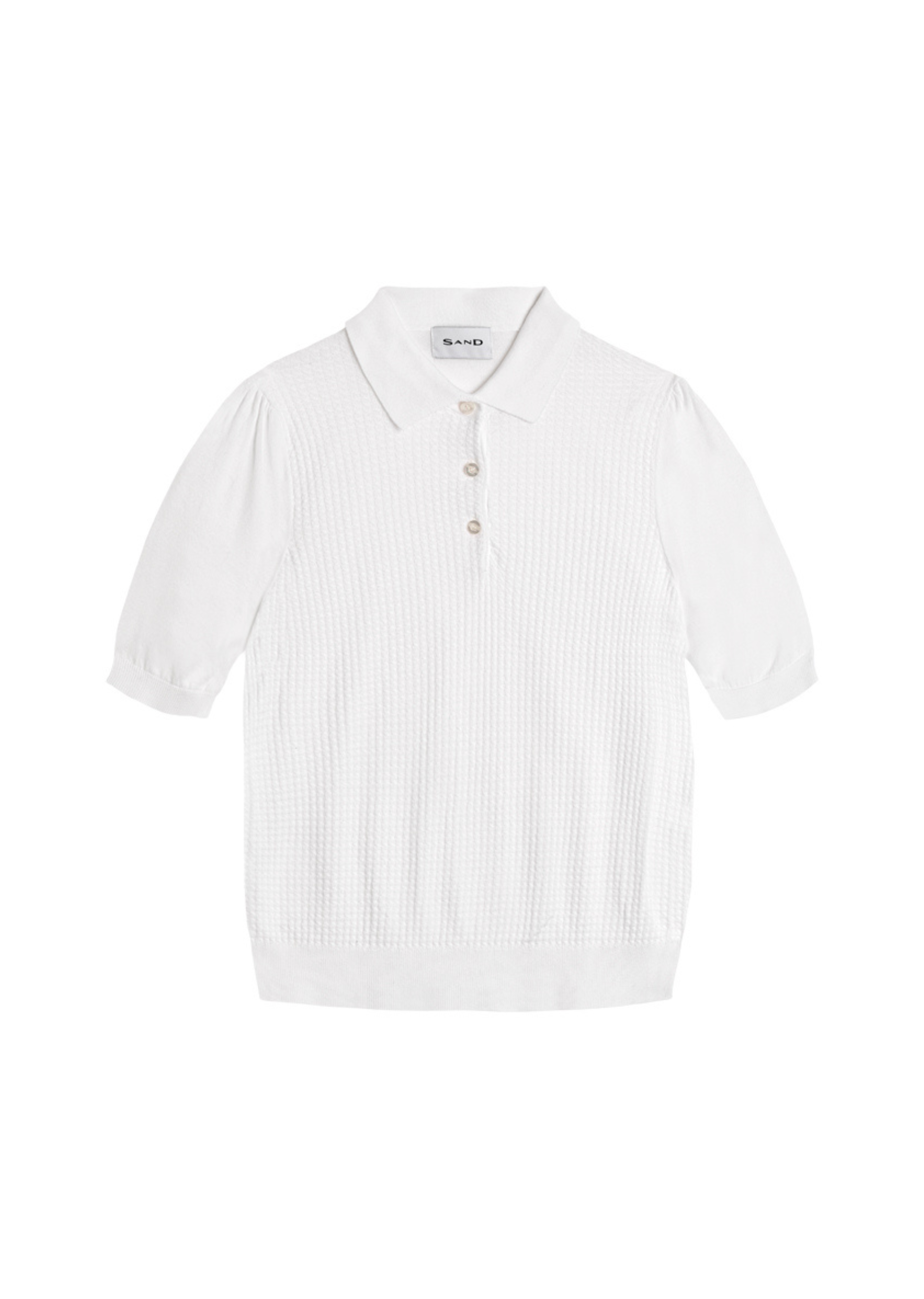5445 WW Retro Polo Puff - Pure White