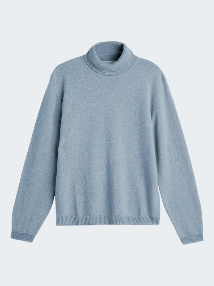 Turtleneck Sweater in Merino Wool with Alpaca
