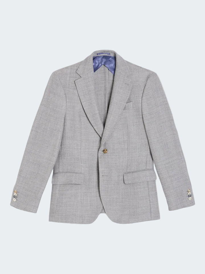 Double Hopsack Wool Blazer
