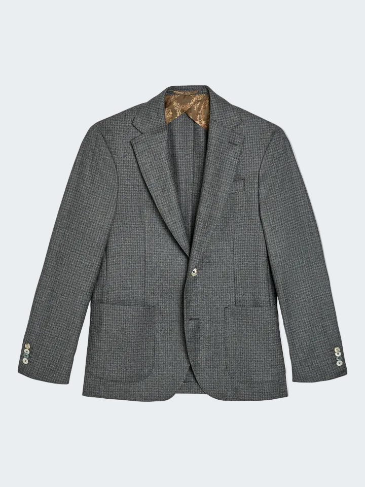 Pied DE Poule Check Wool Blazer