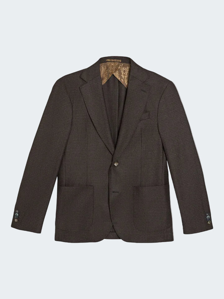 Pied DE Poule Check Wool Blazer