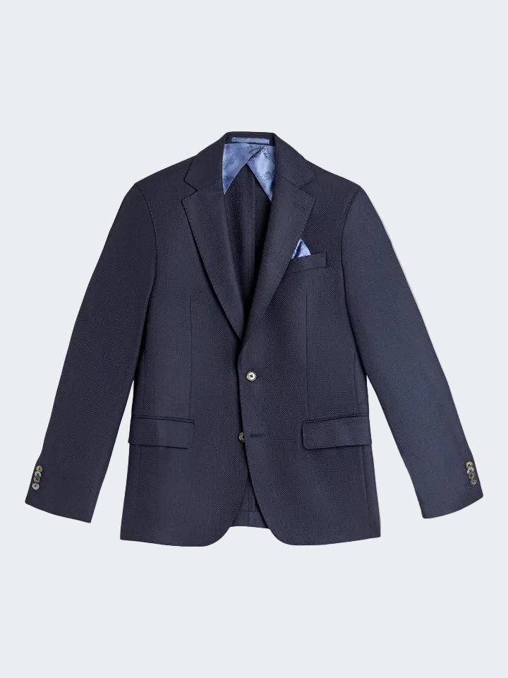 Super Wool Hopsack Structure Blazer
