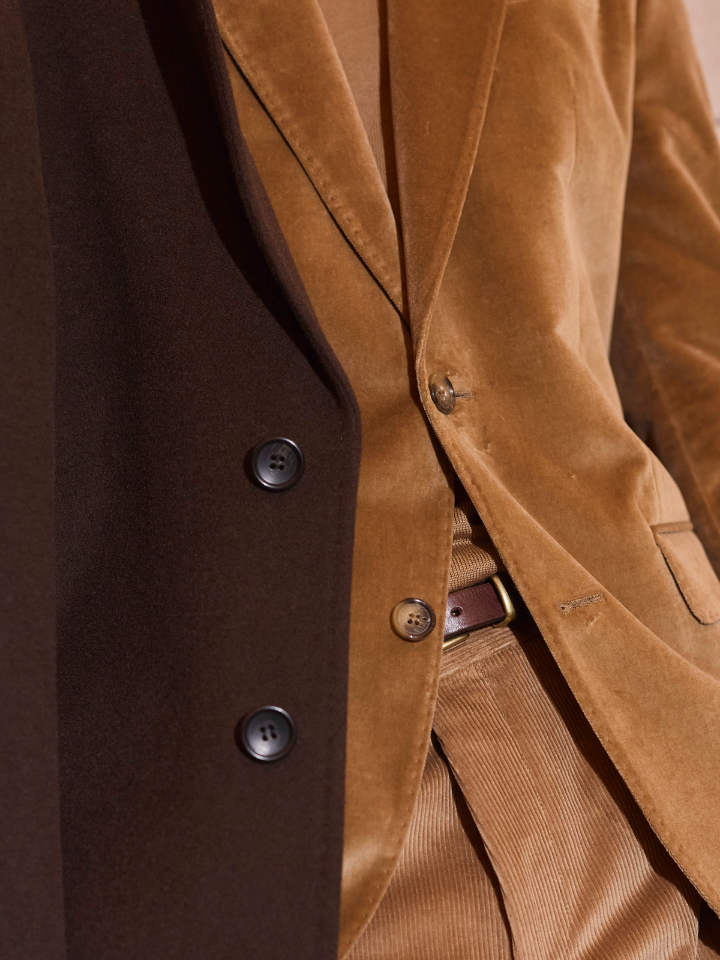 Buttoned Cashmere Coat