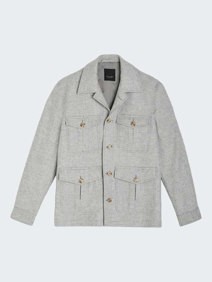 Natural Lambswool Overshirt
