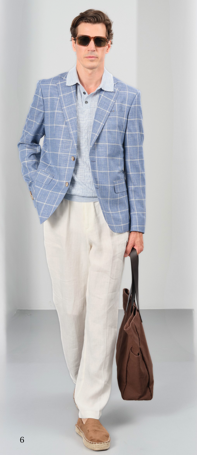 5622 Retro Polo - Light Blue