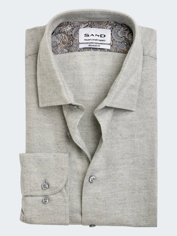 Twill Flannel Regular Shirt
