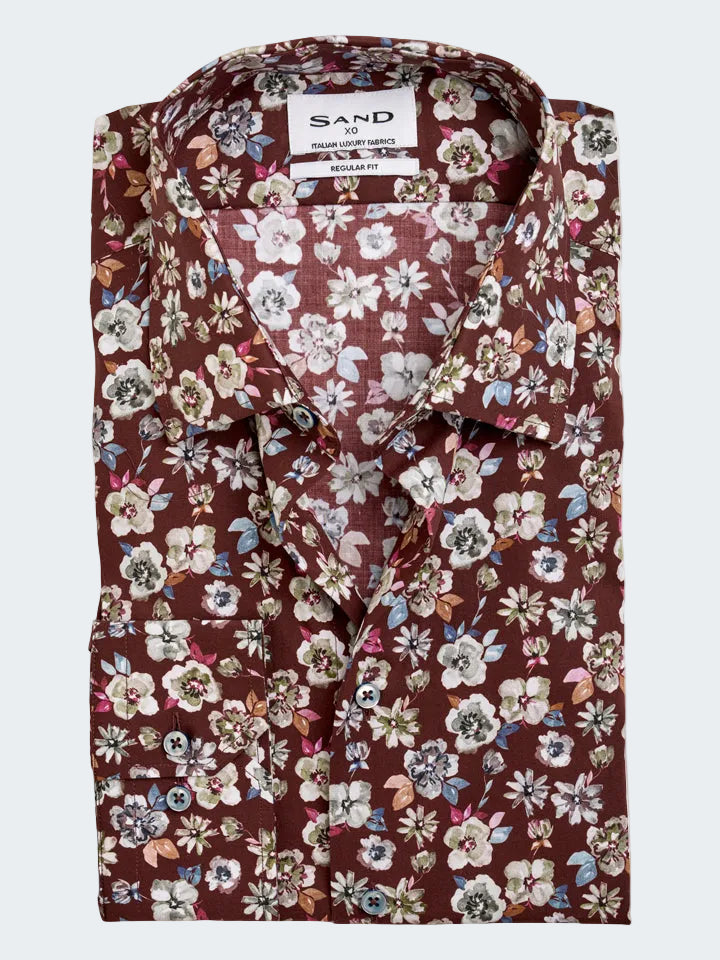 Cotton Stretch Printed Shirt - Regular