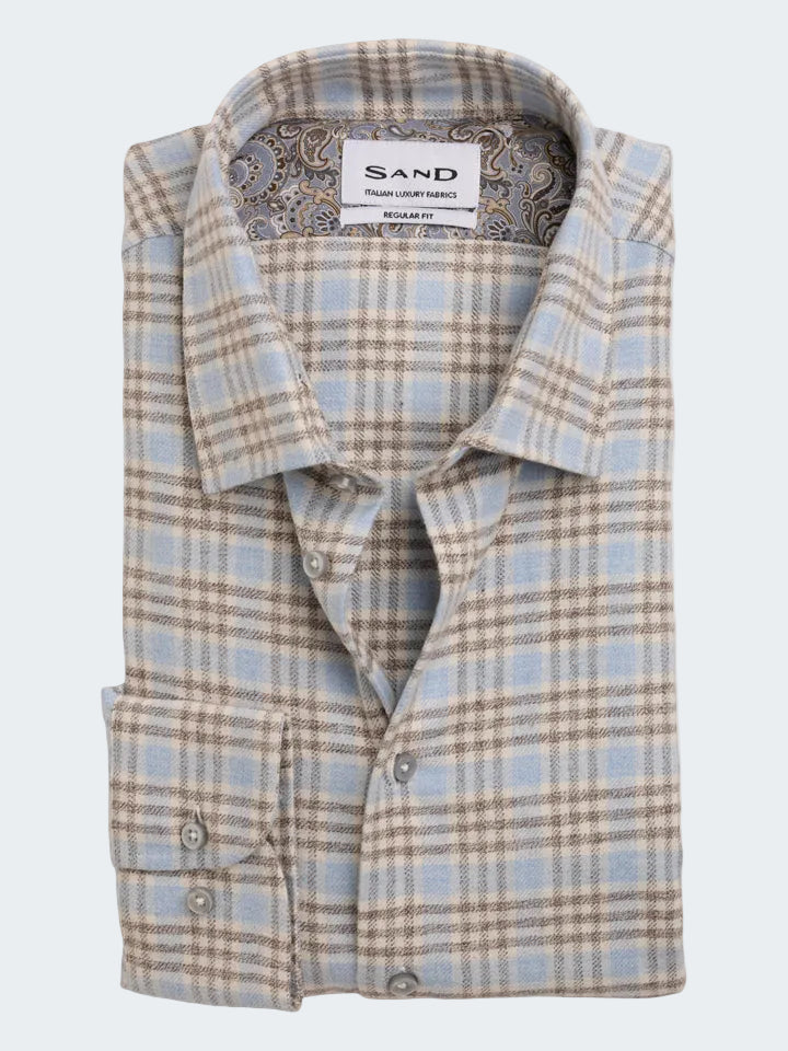 Twill Flannel Check Regular Shirt