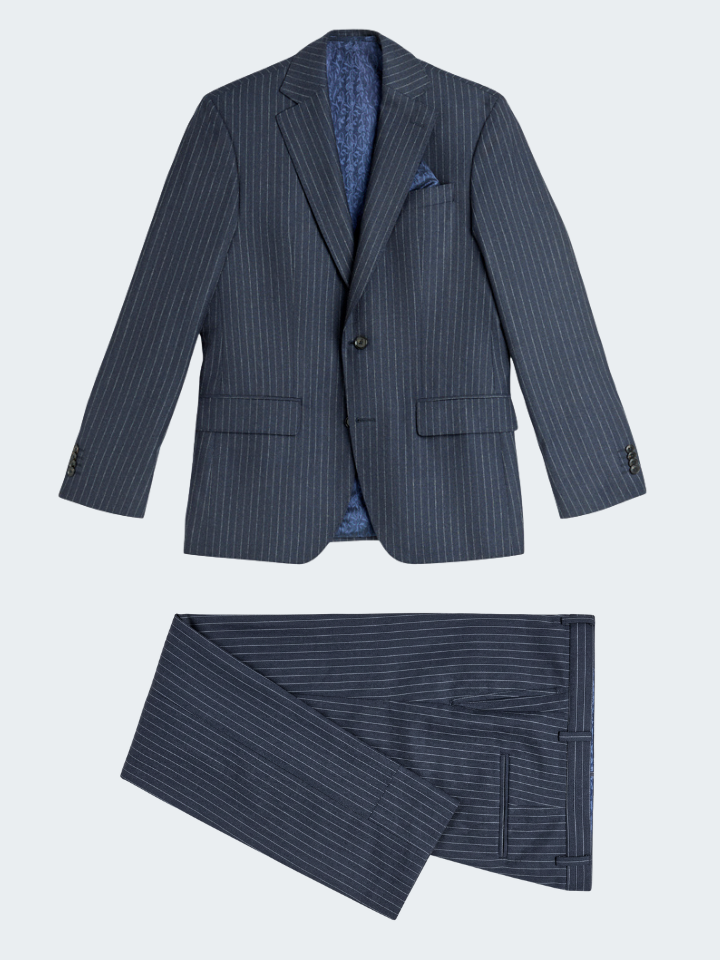 Pinstripe Flannel with Stretch Suit