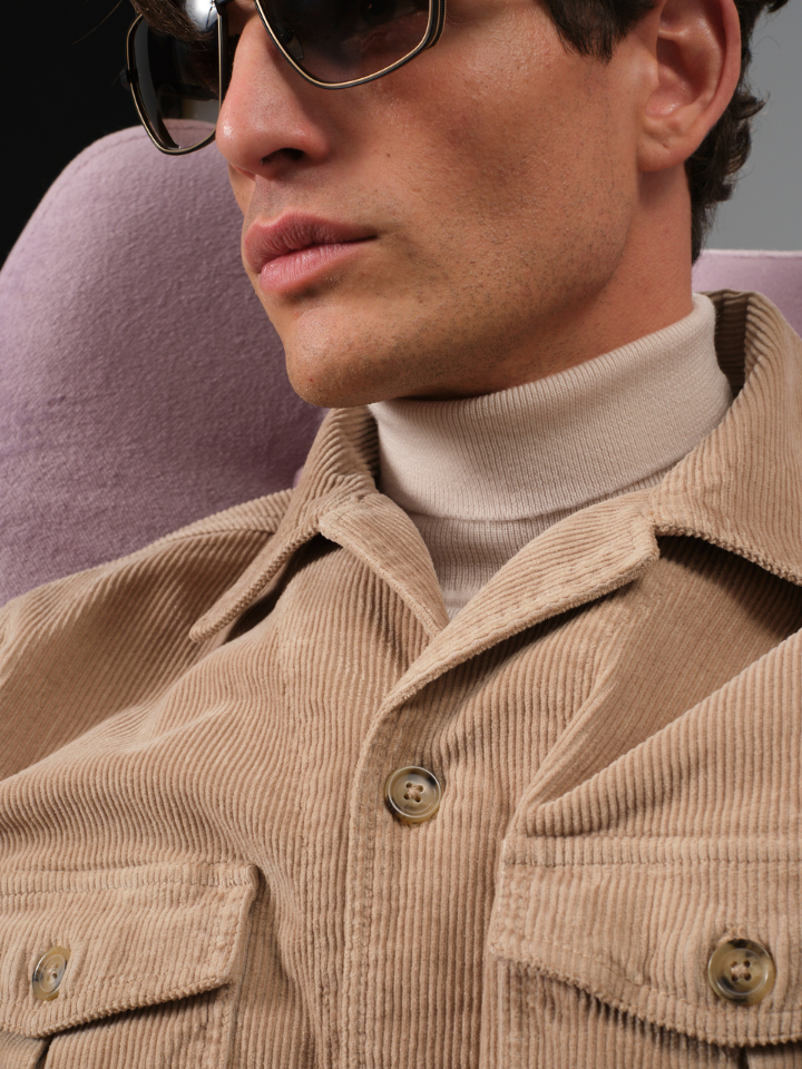 Safari Overshirt in Corduroy with Stretch