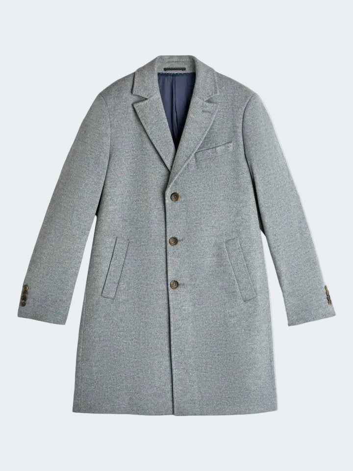 Buttoned Cashmere Coat