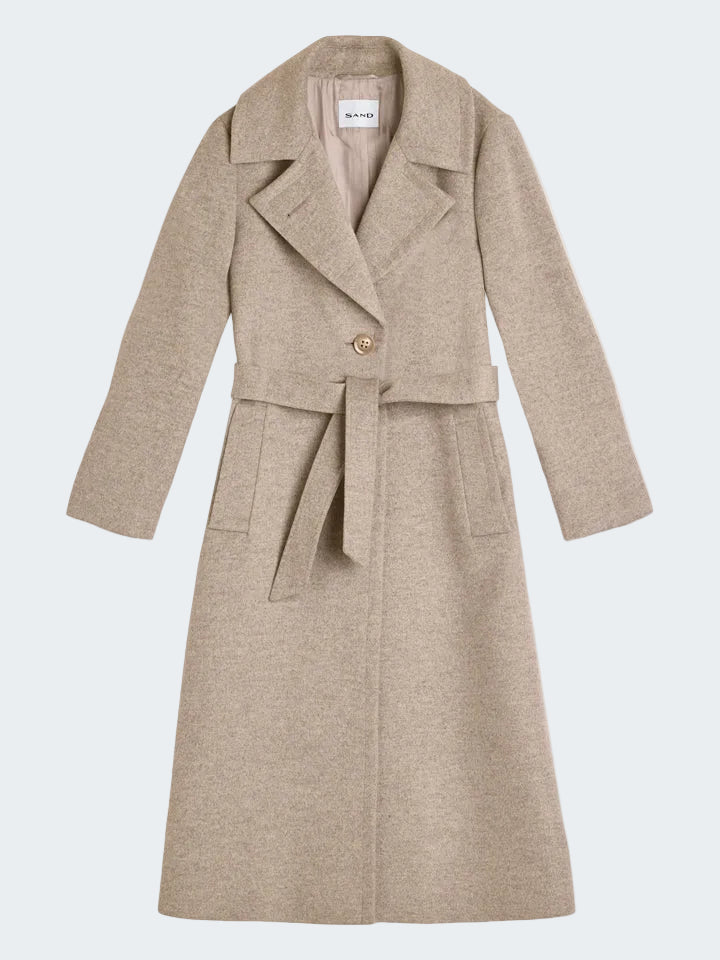 Long Cashmere Wool Coat