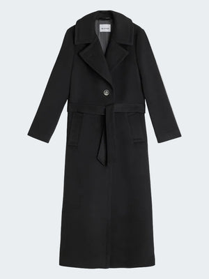 Extra Long Cashmere Wool Coat