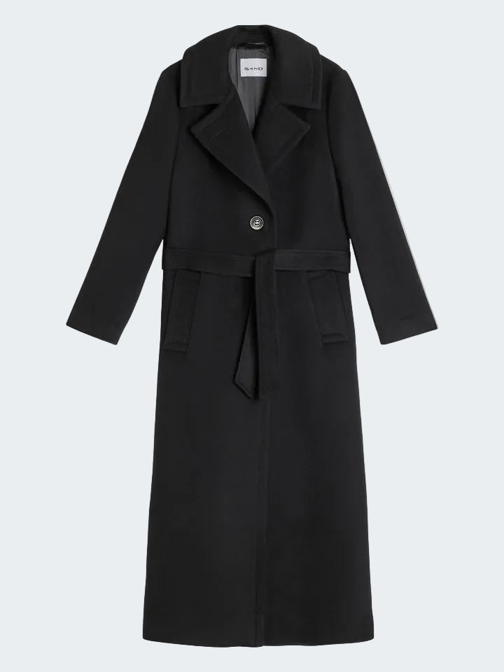 Extra Long Cashmere Wool Coat