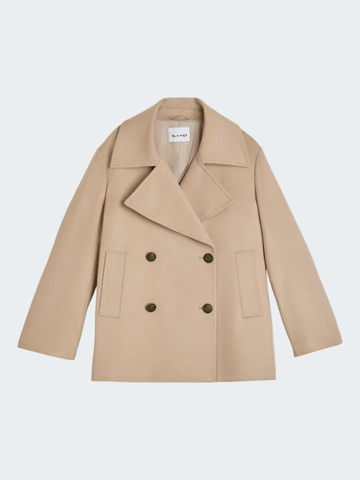 Light Cashmere Wool Short Coat