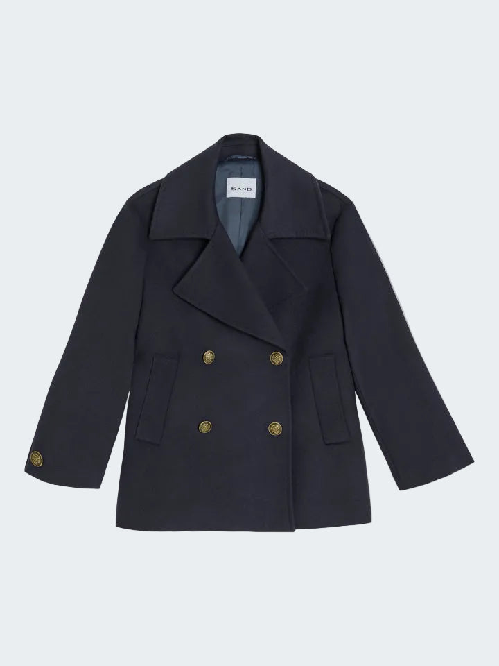 Light Cashmere Wool Short Coat