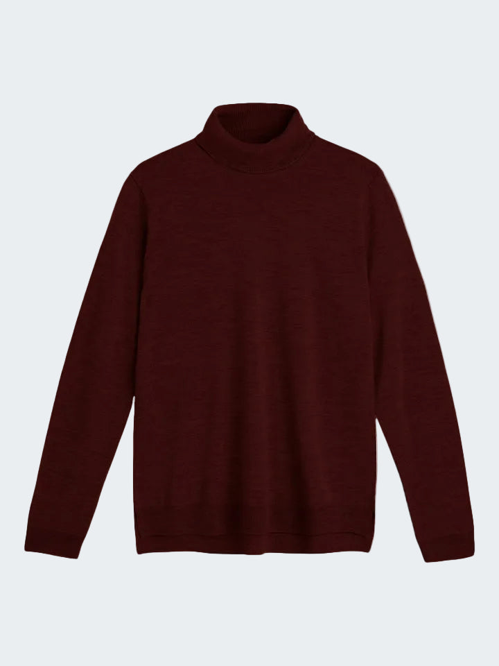 Turtleneck Sweater in Fine Merino Wool