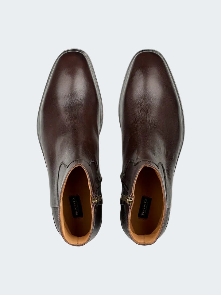 Leather ankle boots