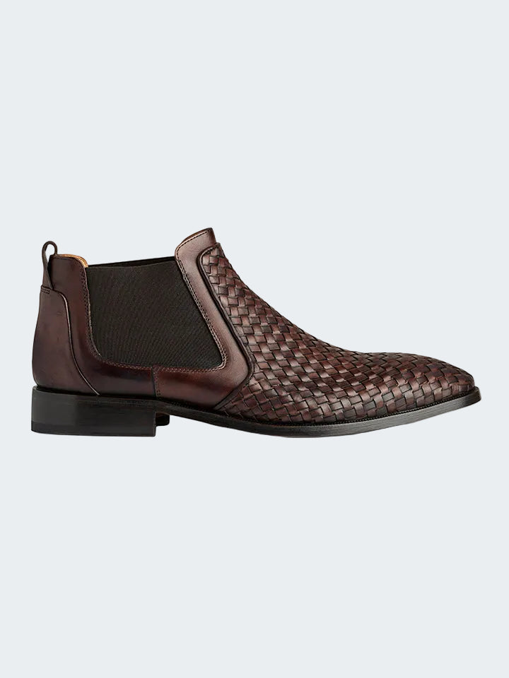 Chelsea Woven Leather Boot
