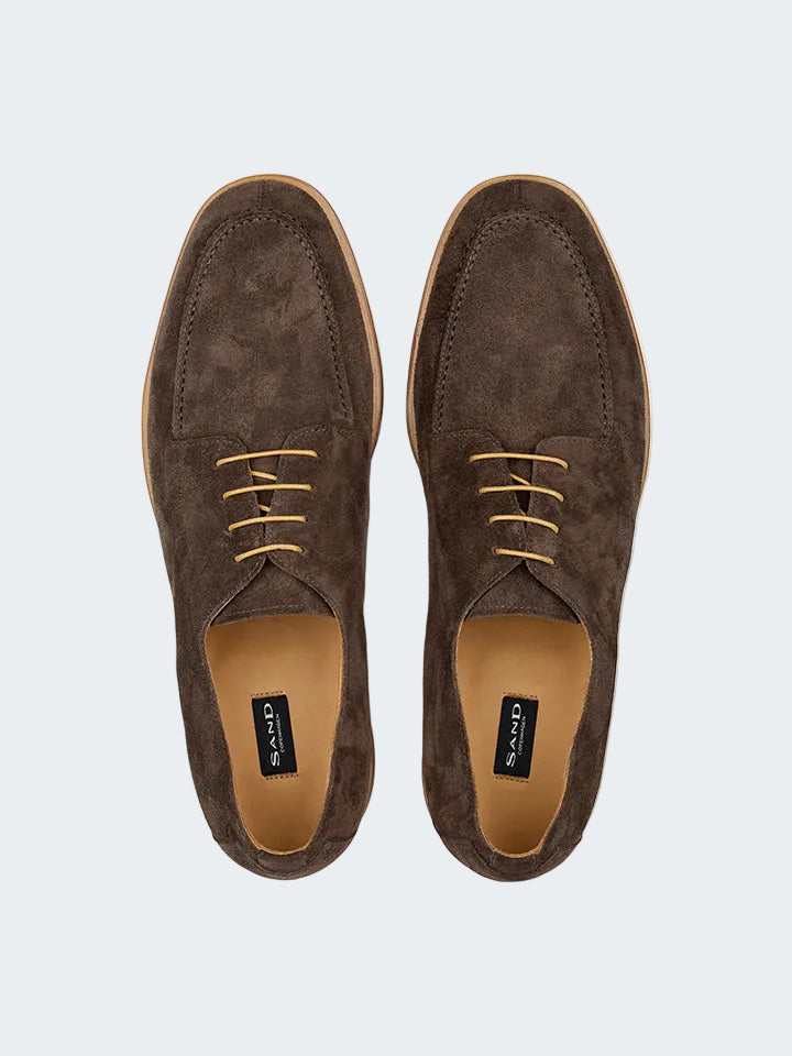Suede oxford shoes