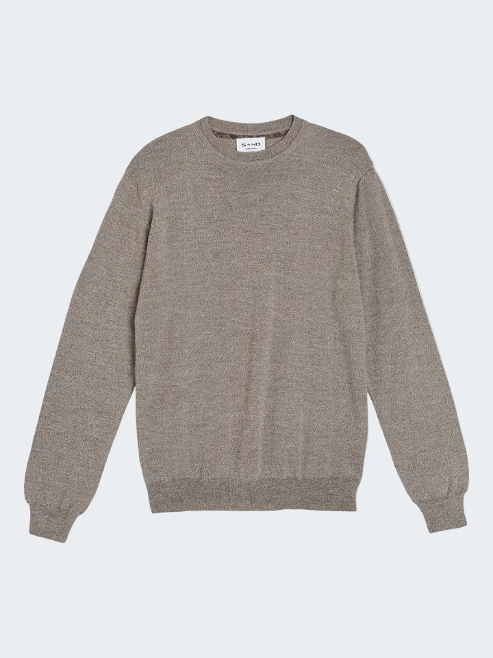 Merino "Mouline" wool sweater