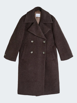 Mohair Wool Long Coat