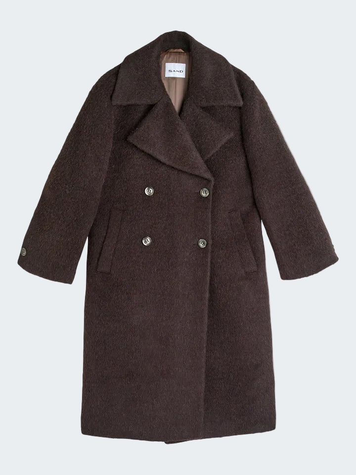 Mohair Wool Long Coat