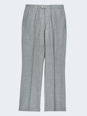 Straight Fit Trousers in Shetland Pure Wool