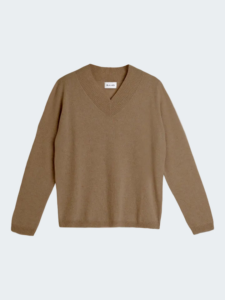 V-Neck Pure Cashmere Sweater