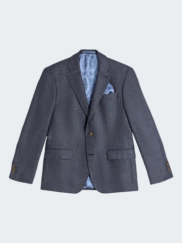 Silk fine wool hopsack blazer - Regular