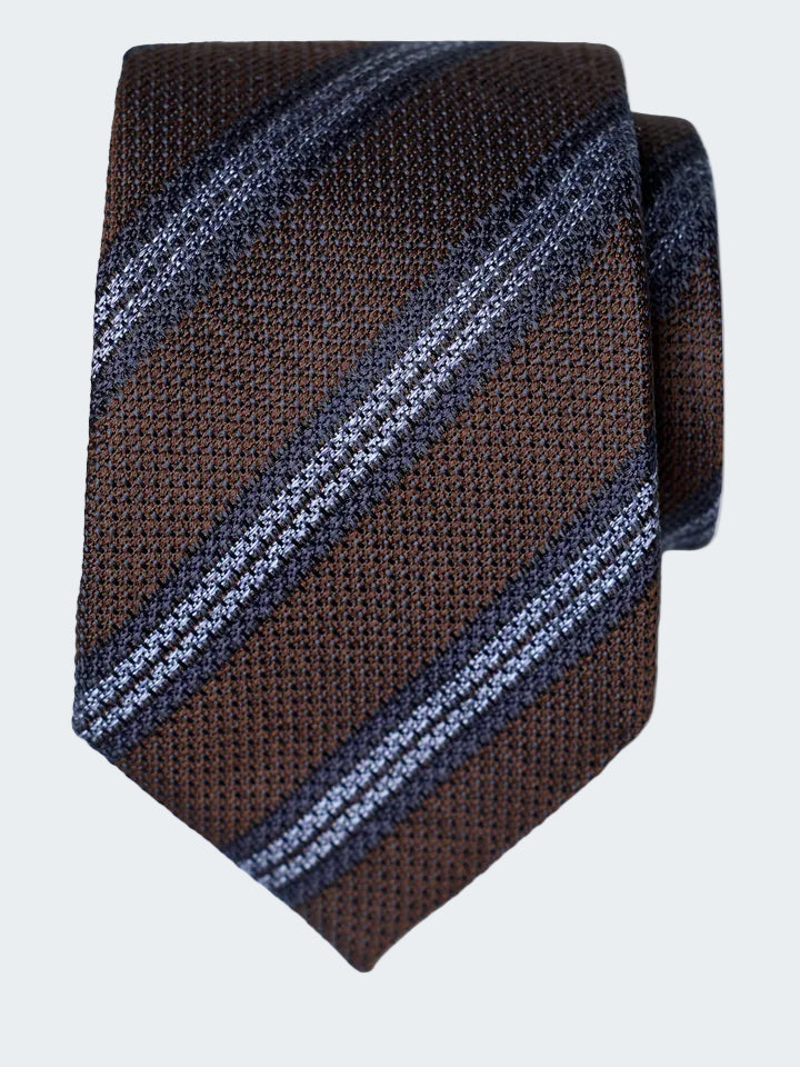 Stripe silk tie