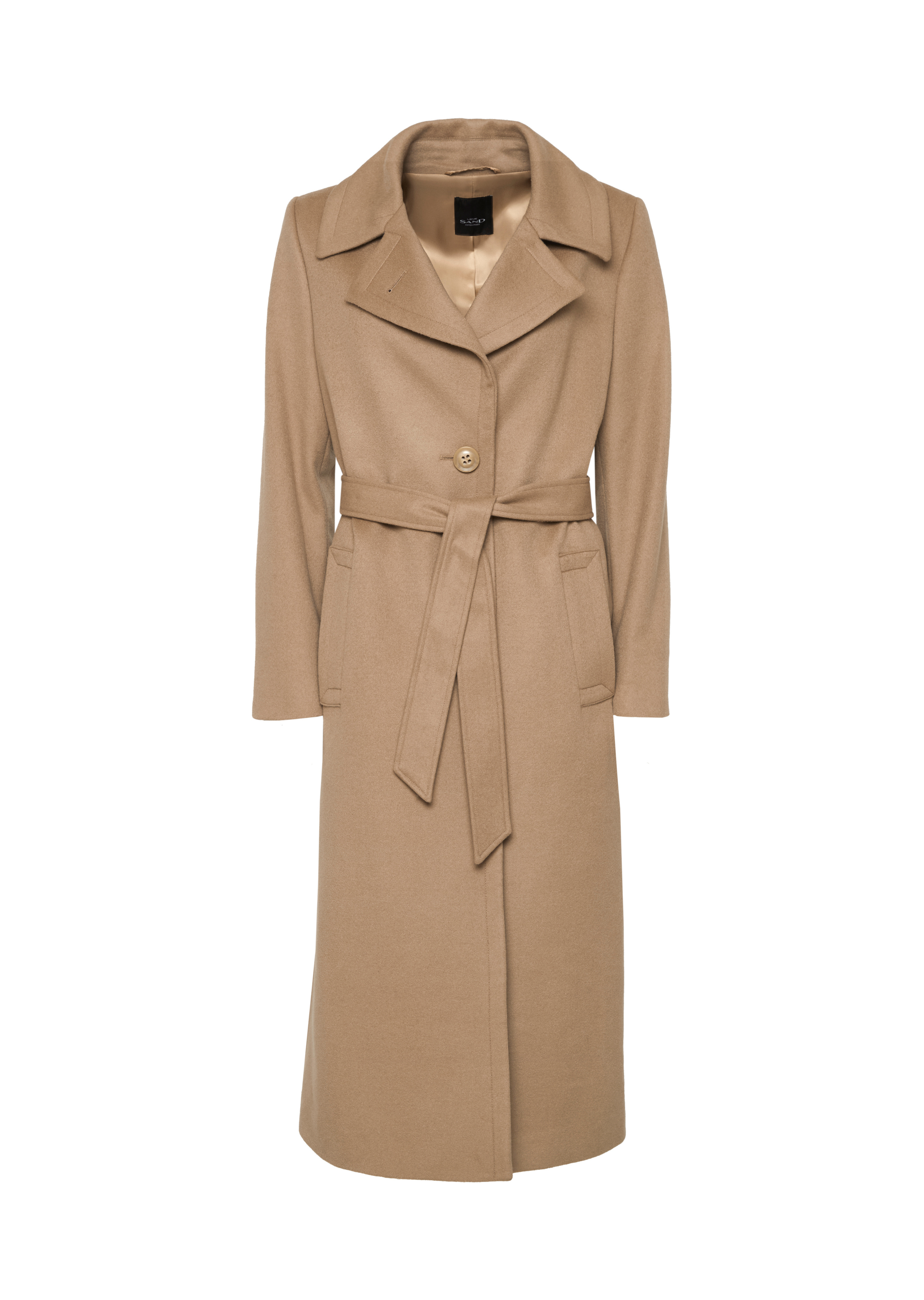 Cashmere Coat W - Clareta Belt Long