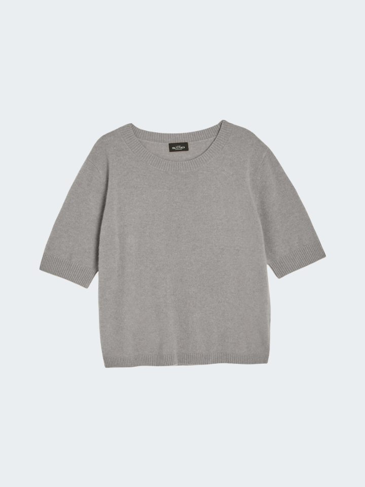 Short Sleeve Pure Cashmere Sweater