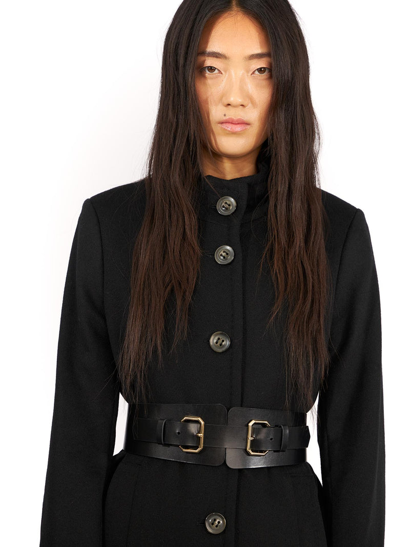 Cashmere Coat W New Parker - Black