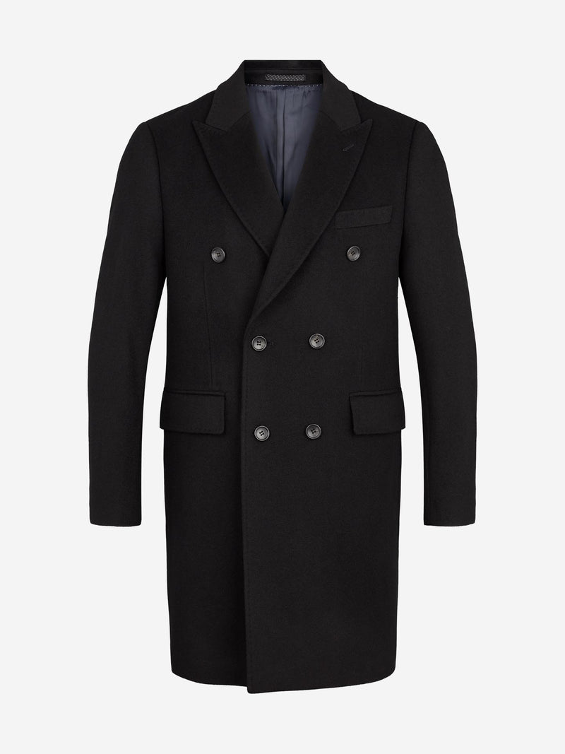 Cashmere Coat Sultan DB - Ebony Black